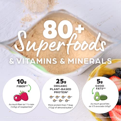 Orgain Organic Perfect Meal Replacement Protein Powder, Vanilla - 25g Plant Based Protein Orgain uk supplements