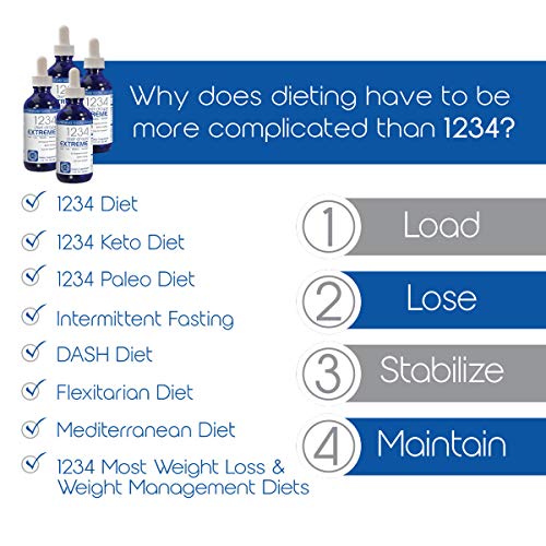 Creative Bioscience 1234 Diet Drops Extreme, 2 Fl Oz (4 Pack) Creative Bioscience uk supplements