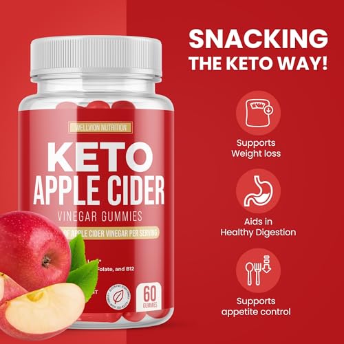 Wellvion Keto ACV Gummies for Weight Loss Support - Advanced Formula (1000mg) Wellvion Nutrition uk supplements