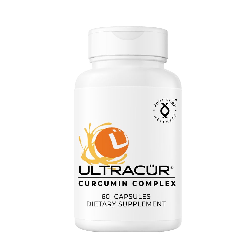 Ultracur Curcumin Complex Supplement - Ultra Bioavailable High Absorption Turmeric Curcumin Supplement for Joint, Muscle & Brain Support - Patented Protisorb for Premium Absorption – 60 Capsules UltraCur uk supplements