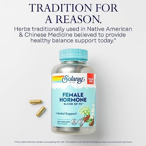 Solaray Female Hormone Blend SP-7C, Herbal Support Hormonal Balance for Women SOLARAY uk supplements