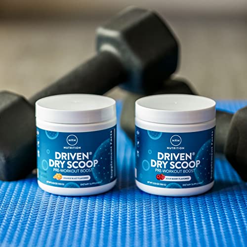 MRM Nutrition Driven Dry Scoop Pre-Workout Powder| Sour Berry Flavored| Pure Ingredients MRM uk supplements