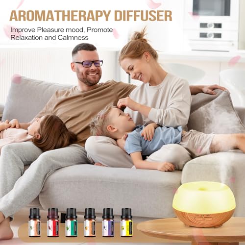 Aromatherapy Essential Oil Diffuser: Cool Mist Aroma Diffuser for Home - Colorful Light Create Ambience Grevol uk supplements