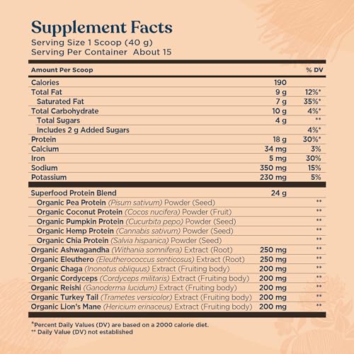 Four Sigmatic Organic Vegan Protein Powder | 18g Plant-Based Protein per Serving Four Sigmatic uk supplements