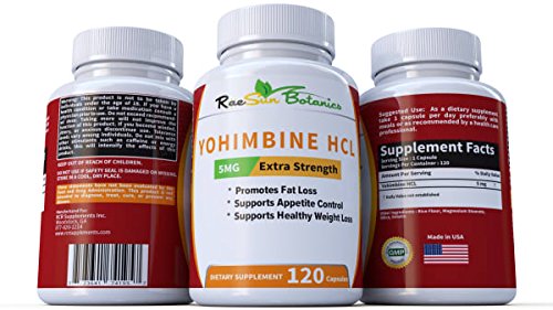 RaeSun Botanics Yohimbine HCL Bark Extract Extra Strength Supplement 5mg x 120ct RaeSun Botanics uk supplements