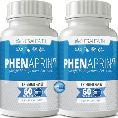 PhenAprin XR Maximum Strength Appetite Suppressant Diet Pills - 2-Pack, Metabolism Boosting SutraHealth uk supplements