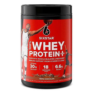 Six Star Elite Series 100% Whey Protein Plus Triple Chocolate 1.8lbs US Six Star uk supplements
