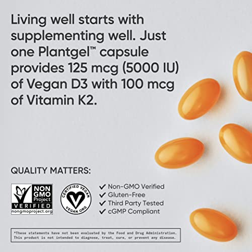 Sports Research Vitamin D3 + K2 with 5000iu of Plant-Based D3 & 100mcg of Vitamin Sports Research uk supplements