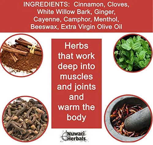Healing Balm Massage for Sore Muscles and Joints – Nuwati Herbals Indian Blanket Balm – Sweet Smelling Warmth with Cinnamon, Cloves, Camphor, Menthol, 4 Ounces Nuwati Herbals uk supplements