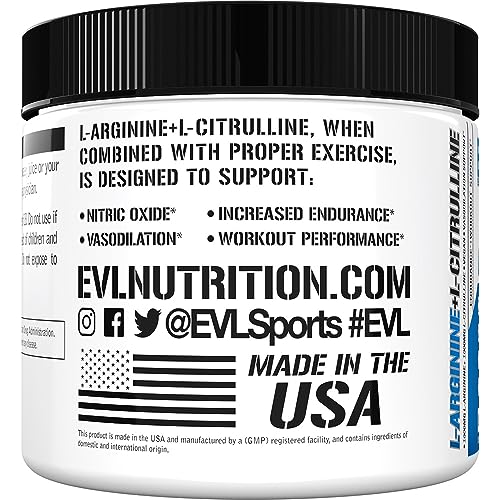 Evlution Nutrition L-Arginine + L-Citrulline - Endurance + Workout Performance Evlution uk supplements