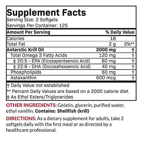 Futurebiotics Antarctic Krill Oil 2000mg with Astaxanthin, Omega-3s EPA, DHA and Phospho Futurebiotics uk supplements