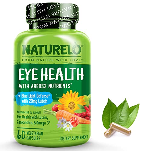 NATURELO Eye Vitamins - AREDS 2 Formula Nutrients with Lutein, Zeaxan NATURELO uk supplements