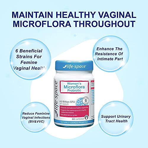 Life-Space Probiotic for Women, Support Healthy Vaginal Microflora & Comfort, BV & VVC Infection Life-Space uk supplements