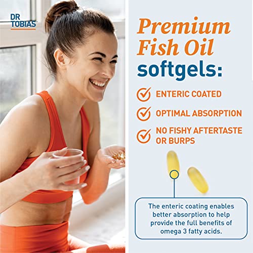 Dr. Tobias Omega 3 Fish Oil, 800 mg EPA 600 mg DHA Omega 3 Supplement for Heart Dr. Tobias uk supplements