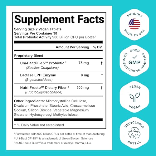 Probiotics for Women and Men - with Natural Lactase Enzyme and Prebiotic Nutrition Essentials uk supplements