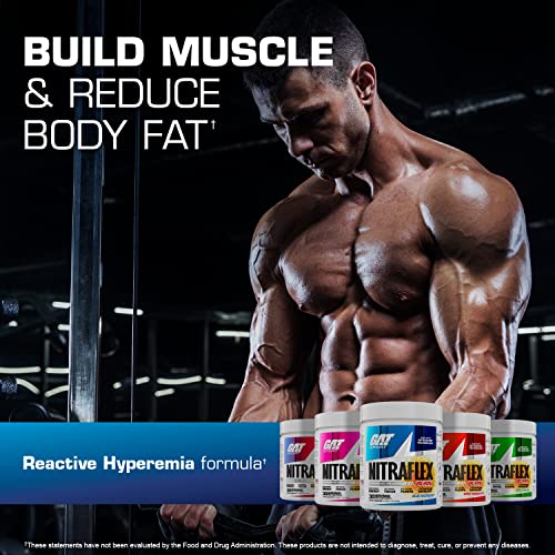 GAT SPORT NITRAFLEX Burn, Pre Workout Thermogenic Powder, Apple Melon, 30 Servings GAT SPORT uk supplements