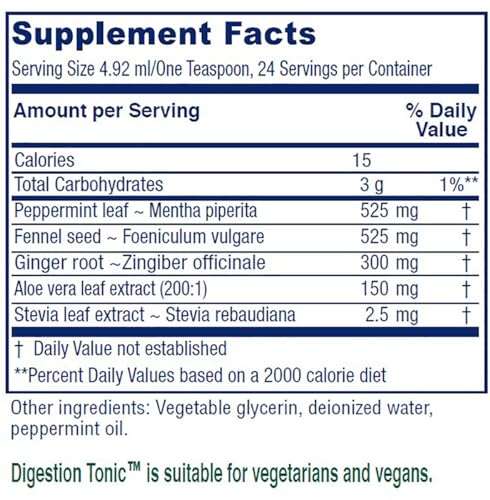 Vitanica Digestion Tonic, Gas and Bloating Relief Supplement, Organic, Improve Digestive Vitanica uk supplements