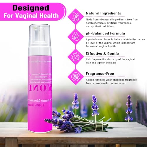 Vroyale Beauty 100% Natural Feminine Wash - 250 ml pH-Balanced Yoni Femme Mousse Vroyale Beauty uk supplements