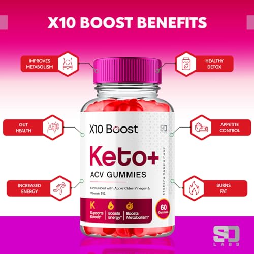 (2 Pack) X10 Boost Keto ACV Gummies Advanced Weight Loss, X10 Boost Keto S.O Labs uk supplements