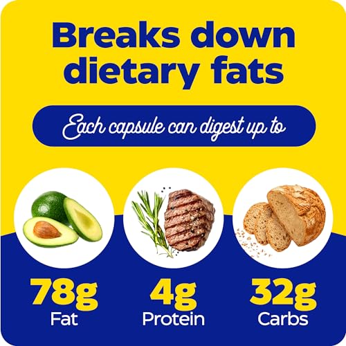 Enzymedica Lypo Gold, Digestive Enzymes for Fat Digestion, Offers Fast Acting Gas Enzymedica uk supplements
