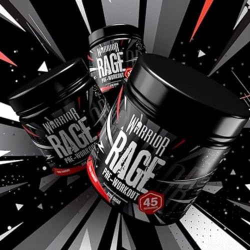 Warrior, Rage - Pre-workout Powder - 392g - Energy Drink Supplement with Vitamin C Warrior uk supplements