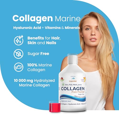 Swedish Nutra Liquid Marine Collagen - Sugar Free Berry Flavour | Minimize Fine Lines, Wrinkles & Improve Skin Elasticity Swedish Nutra uk supplements