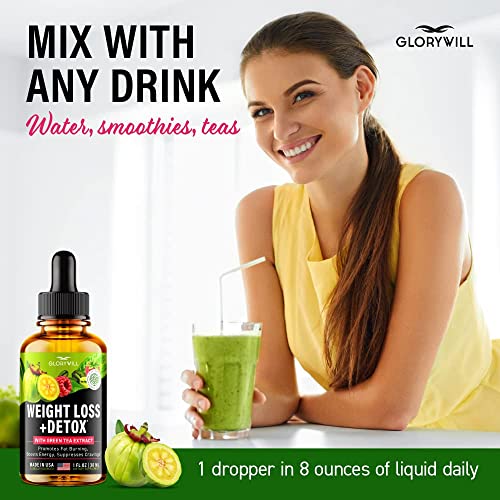 Weight Loss Drops Natural Detox Made in USA - Diet Drops for Fat Loss - Effective Appetite FQQF uk supplements