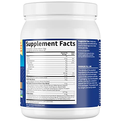 Garden of Life Super Seed - Vegetarian Whole Food Fiber Supplement with Protein and Omega 3 Garden of Life uk supplements