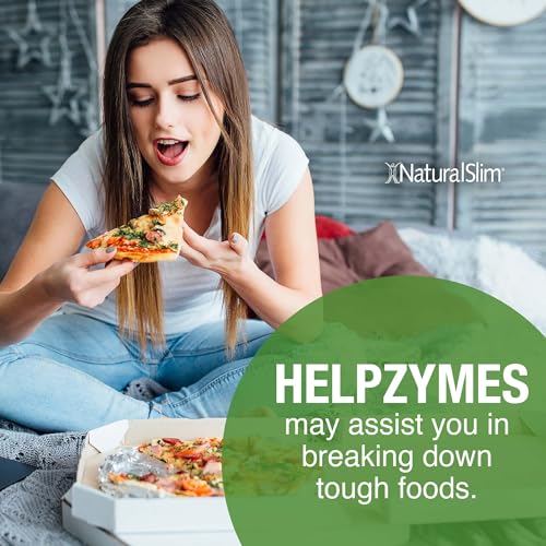 NaturalSlim Helpzymes Digestive Enzymes for Digestion, Bloating, Gas Reli NaturalSlim uk supplements