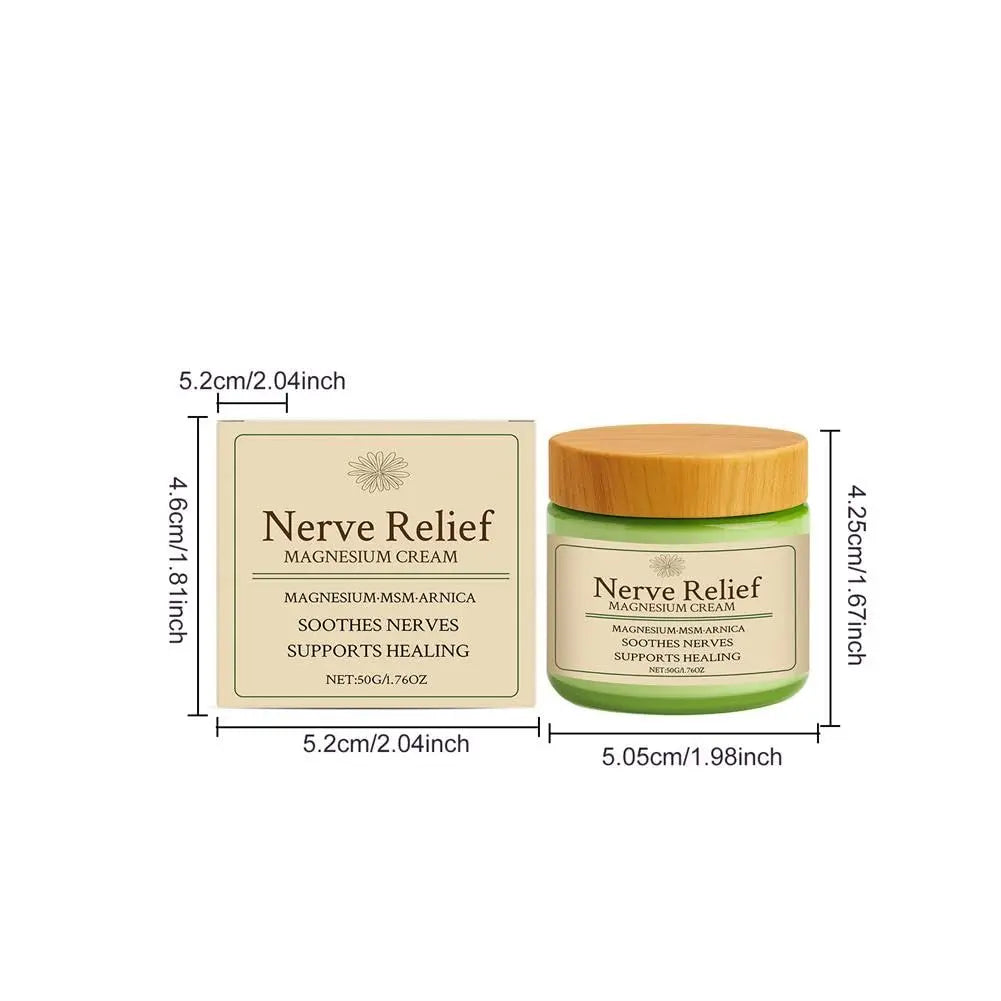 Total Relief Magnesium Cream - Nerve Relief Magnesium Cream with MSM & Arnica,Total ReliefCream for Muscle Relaxation, Soothes Nerves & Daily Soothing Support, Deep Hydration,50g/1.76oz Aus Healthcare uk supplements