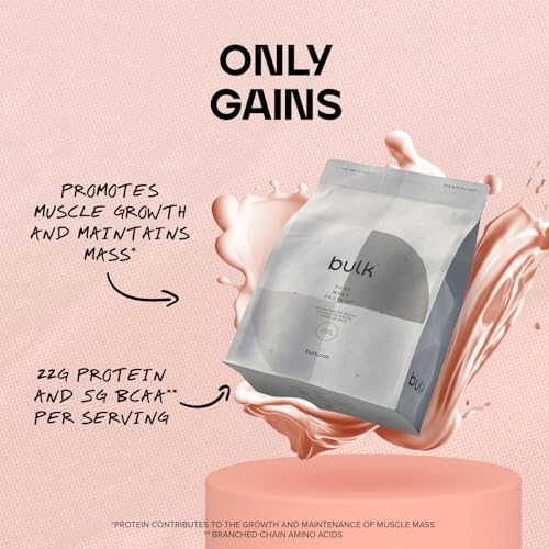 Bulk Pure Whey Protein Powder Shake, Berries and Cream, 2.5 kg, Packaging May Vary Bulk uk supplements