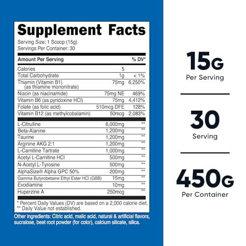 Nutricost Stim-Free Pre-Workout Powder Fruit Punch 30 Servings - Gluten Free, Non-GMO Nutricost uk supplements