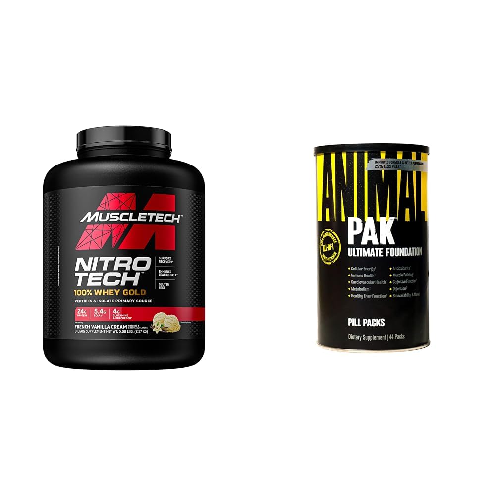 MuscleTech Whey Protein Powder Nitro-Tech Whey Gold Protein Powder & Animal Pak MuscleTech uk supplements