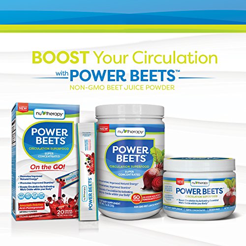 Nu-Therapy Power Beets - Super Concentrated Circulation Superfood - Dietary Supplement SlimFast uk supplements