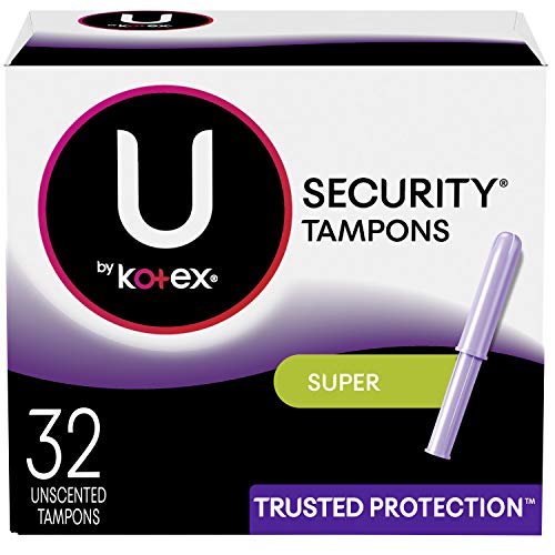 U by Kotex Security Tampons, Super Absorbency, Unscented, 32 Count U by Kotex uk supplements