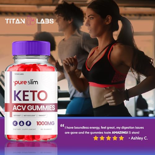 (3 Pack) Pure Slim Keto ACV Gummies, Pure Slim Keto ACV Advanced Weight Loss 1000 MG Titan Labs uk supplements