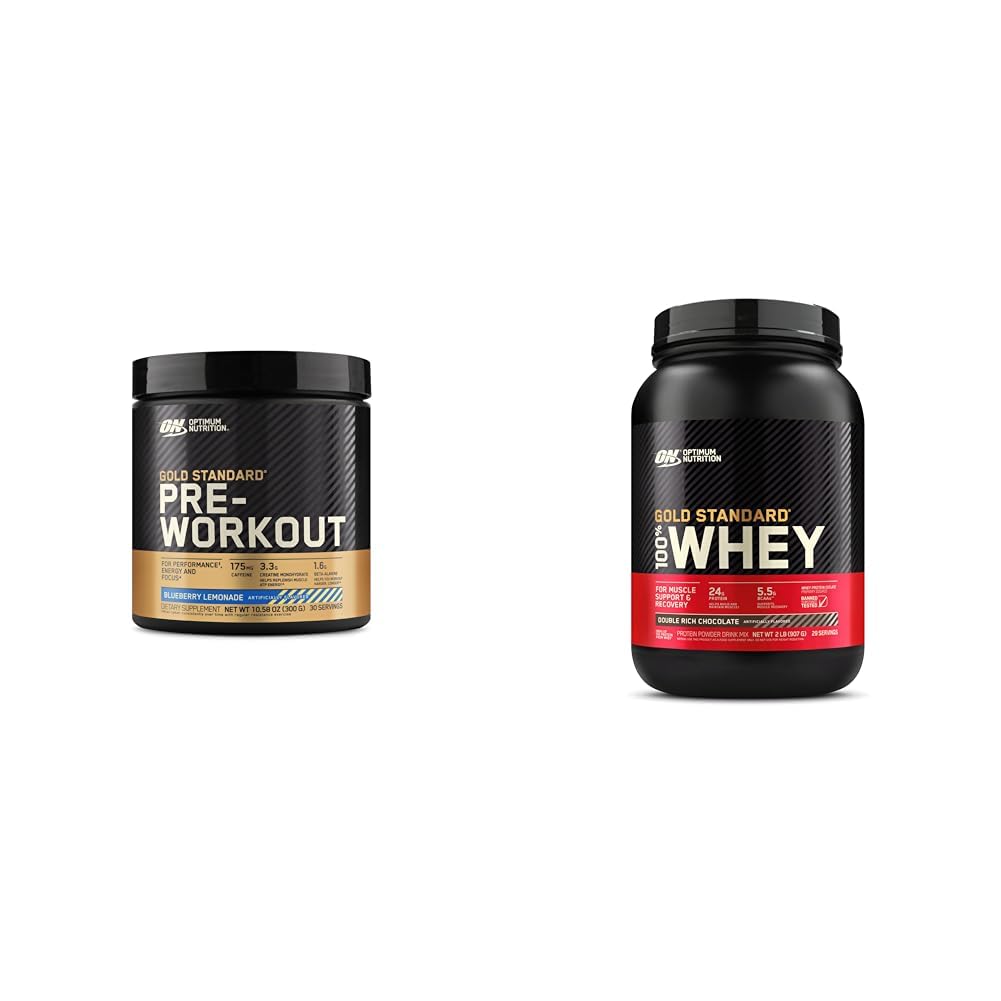 Optimum Nutrition Gold Standard Pre-Workout & Gold Standard 100% Whey Protein Optimum Nutrition uk supplements