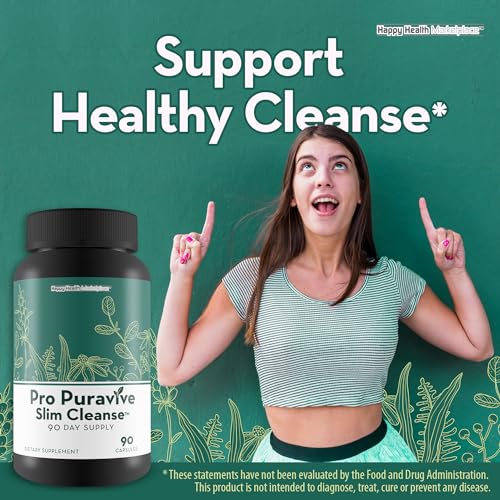 Pro Puravive Slim Cleanse - 90 Day Supply - Our Best Gentle Full Body Detox Cleanse Happy Health Marketplace uk supplements