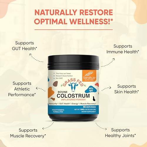 Sandhu's Pure Bovine Colostrum Powder Supplement for Humans |𝟰𝟬% 𝗜𝗴𝗚 Highly Sandhu's uk supplements