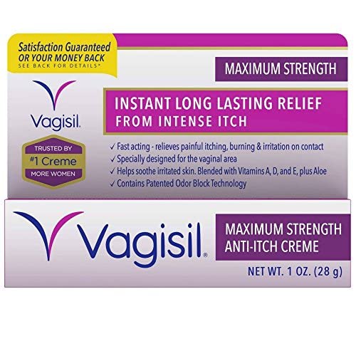 Vagisil Medicated Anti-Itch Creme Maximum Strength - 1oz, Pack of 5 Vagisil uk supplements