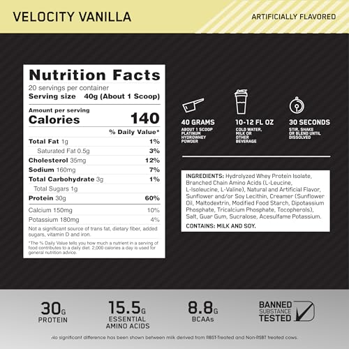 Optimum Nutrition Platinum Hydrowhey Protein Powder, 100% Hydrolyzed Whey Protein Optimum Nutrition uk supplements