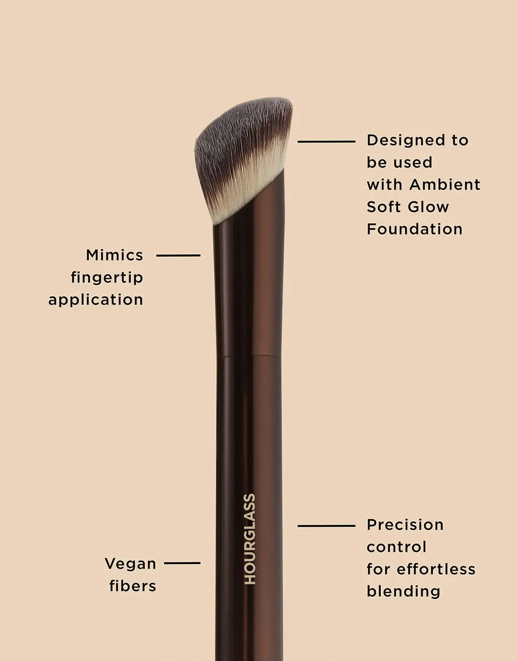Hourglass Ambient Soft Glow Foundation Brush HOURGLASS uk supplements