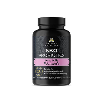 Ancient Nutrition Probiotics for Women, Once Daily Women's Probiotics 30ct, Digestive Support and Reduces Occasional Bloating, Made with Chaste Tree Berry and Amla Berry, 25 Billion CFUs* Ancient Nutrition uk supplements