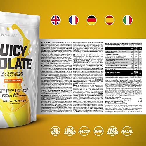 BioTechUSA Juicy Isolate | Gluten-Free, Lactose-Free, Sugar-Free | Refreshing Protein Soft Drink BioTechUSA uk supplements