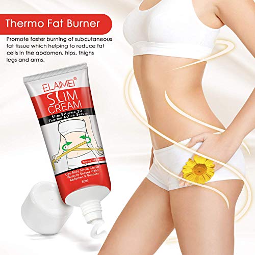 Slim Cream, (2 pack) Slim Extreme Cellulite Slimming & Firming Cream Body Fat Burning Mcukv uk supplements