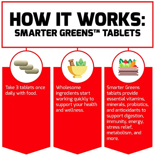 FORCE FACTOR Smarter Greens Tablets, Greens Supplement with 25+ Superfoods and Antioxidants Force Factor uk supplements