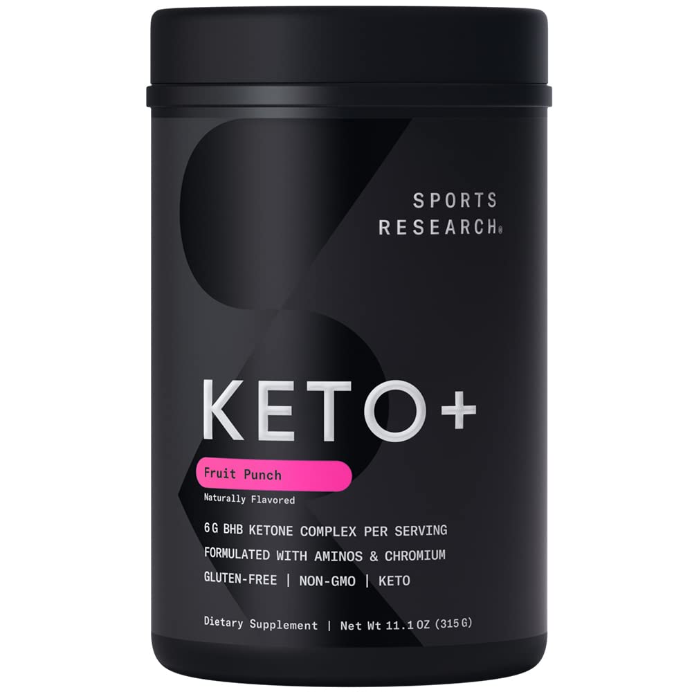 Sports Research Keto Plus Exogenous Ketones with goBHB - 30 Servings | Keto Electrolyte Sports Research uk supplements