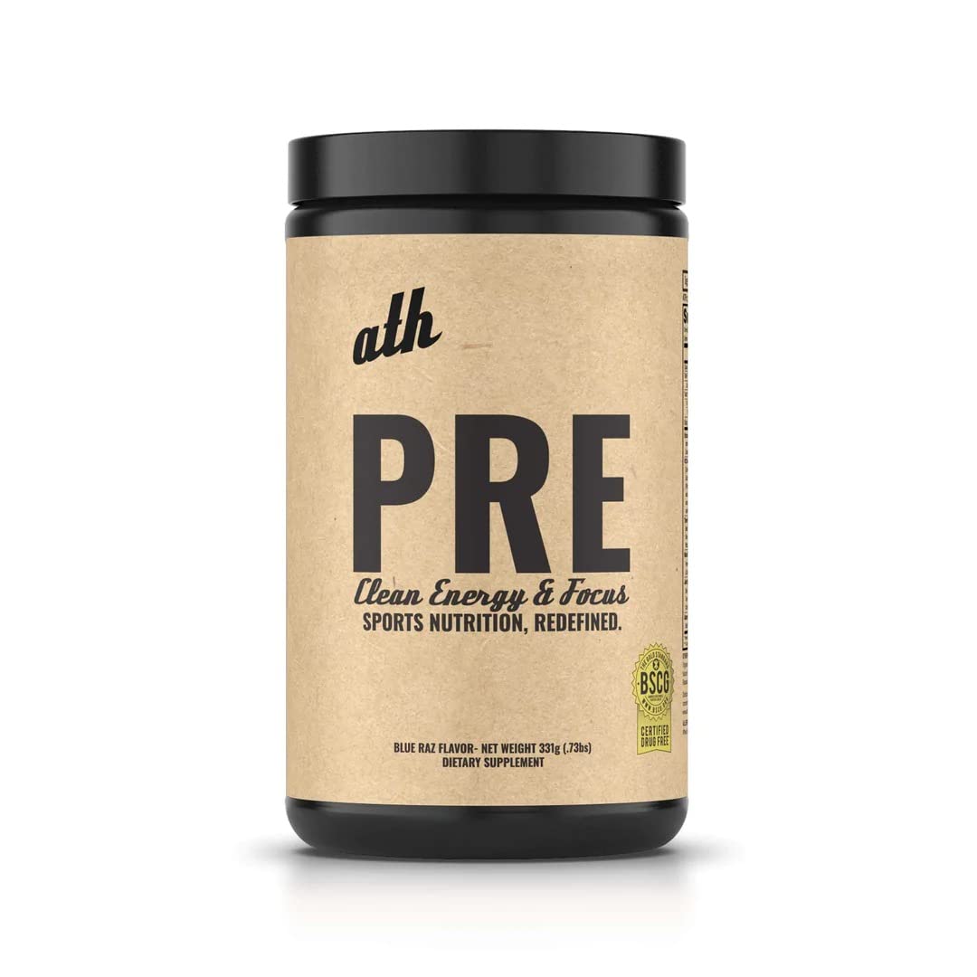 ATH PRE, Natural Plant Based Pre Workout, Low Caffeine, Low Stim, Pump, Clean Ingredients ATH uk supplements