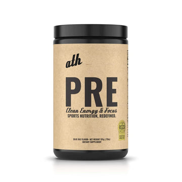 ATH PRE, Natural Plant Based Pre Workout, Low Caffeine, Low Stim, Pump, Clean Ingredients ATH uk supplements