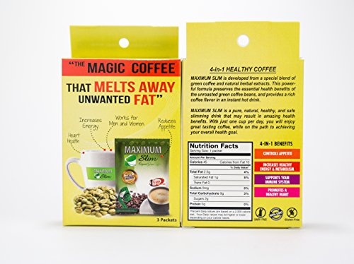 Maximum Slim The Healthy 4-in-1 Organic Green Coffee That Boost Metabolism & Detox Your Body Maximum Slim uk supplements